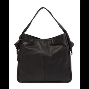 Vince Camuto Tilde Leather Hobo Bag Black